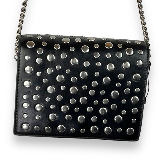 Zara Handbags - Zara Bag Studded Black Bubble Stud Purse Chain Strap Women’s Faux Leather NWT